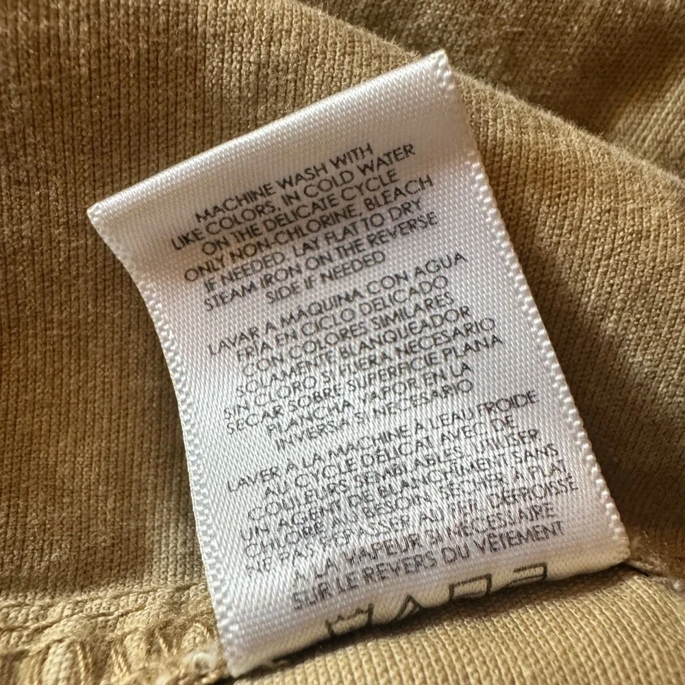 CAbi Fitted Military Jacket Button Closure Khaki Cotton Spandex size small - Picture 9 of 12